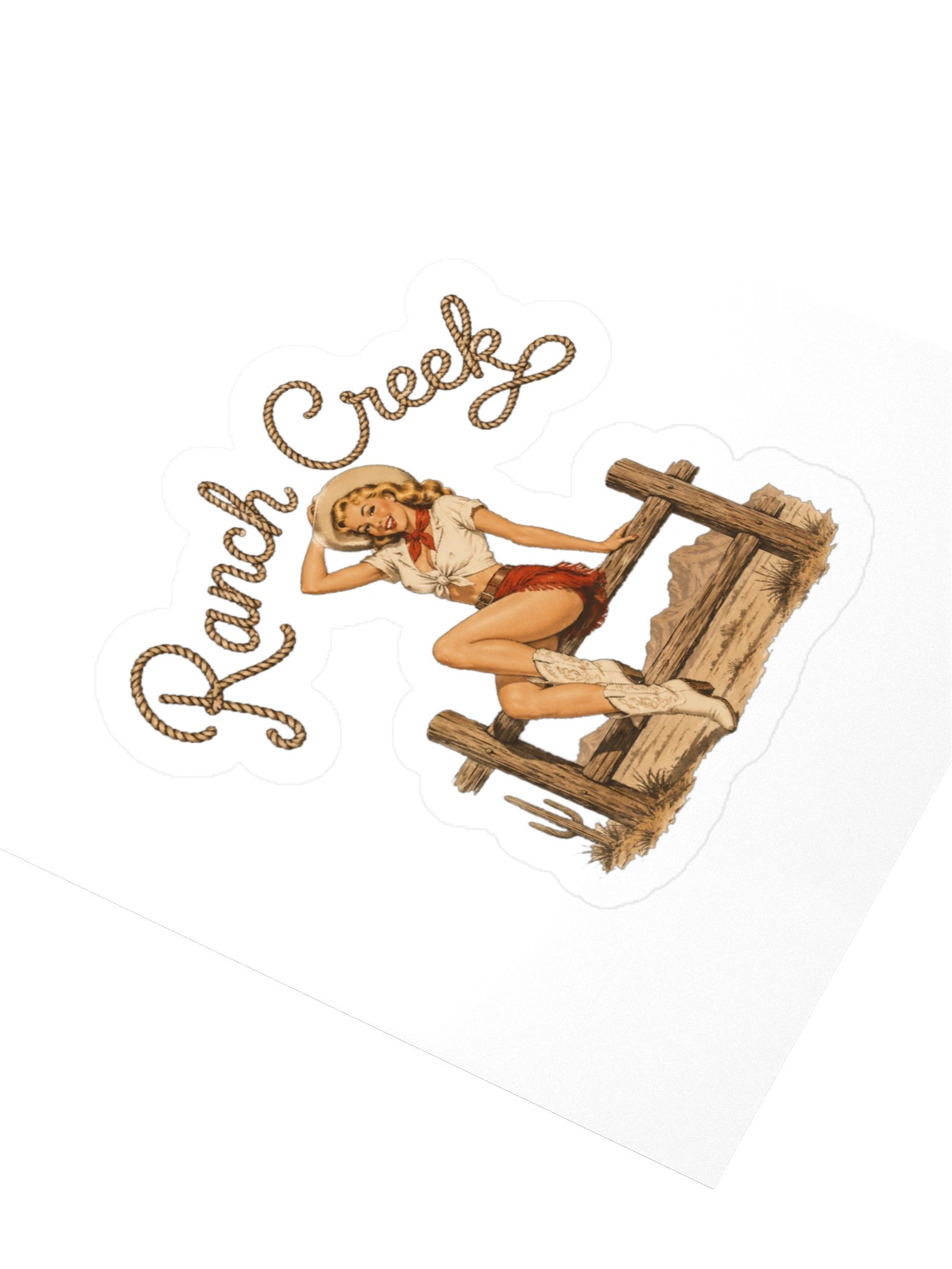Blonde Cowgirl Sticker product image (3)