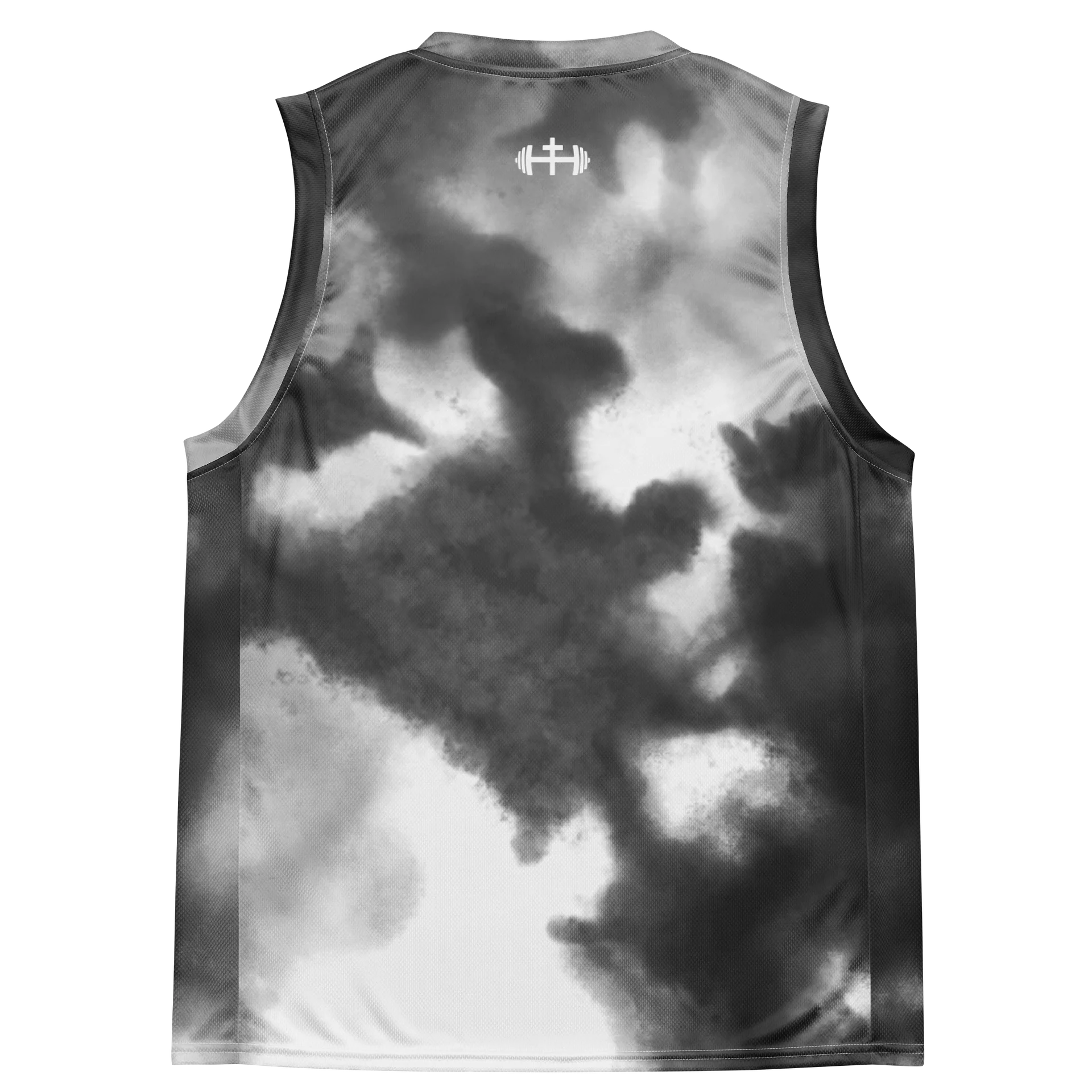 His House Performance V-Neck Muscle Tank - B&W Tie Dye product image (5)