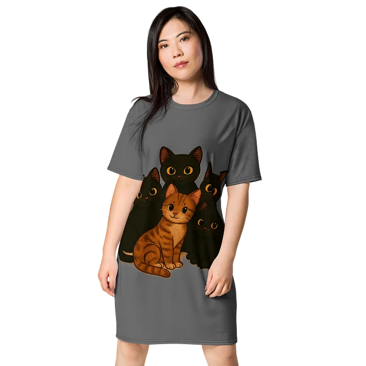 cat brigade T-Shirt Dress product image (1)