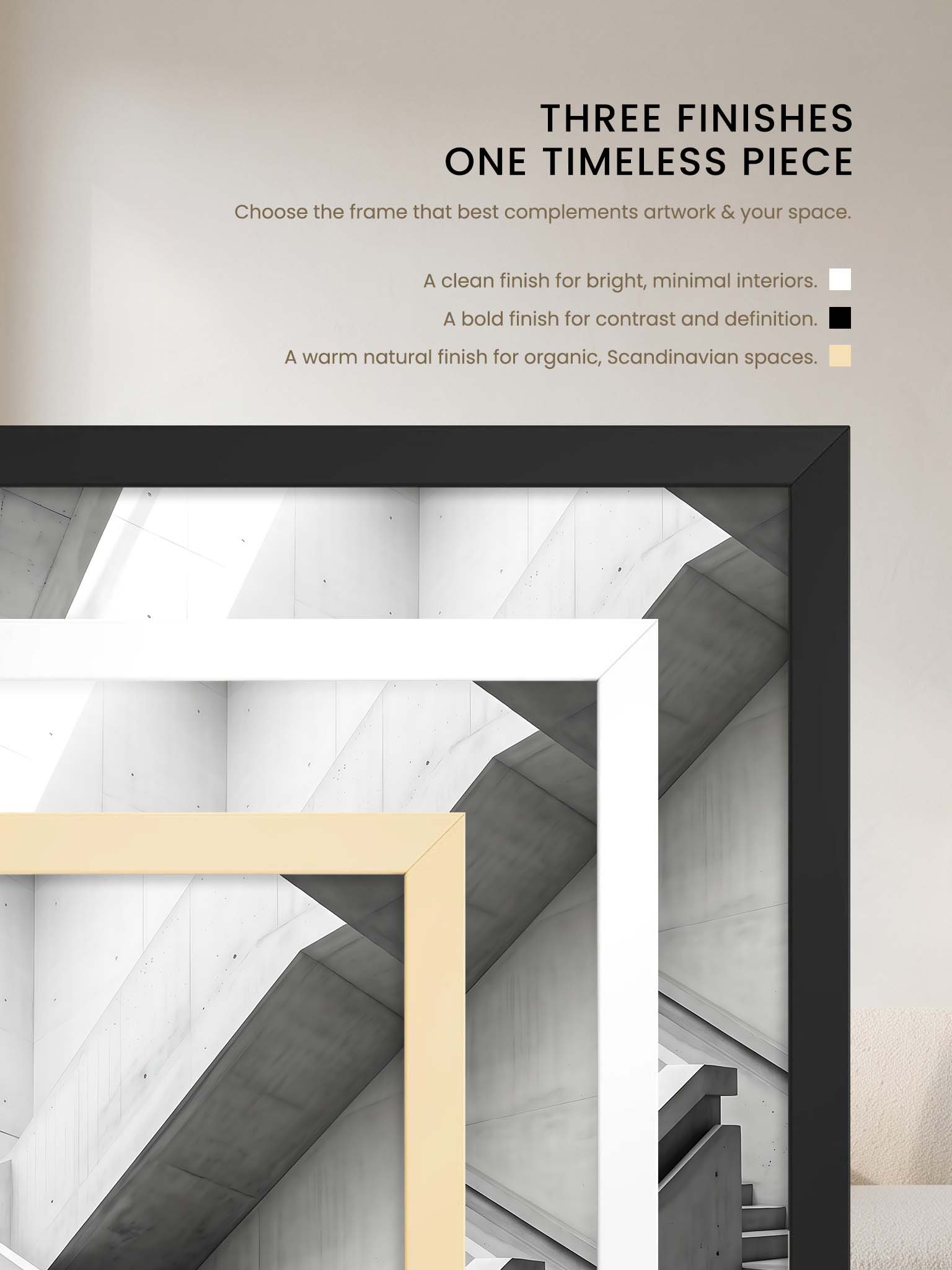 Monochrome Stair - Brutalist Architectural Photography Wall Art product image (61)