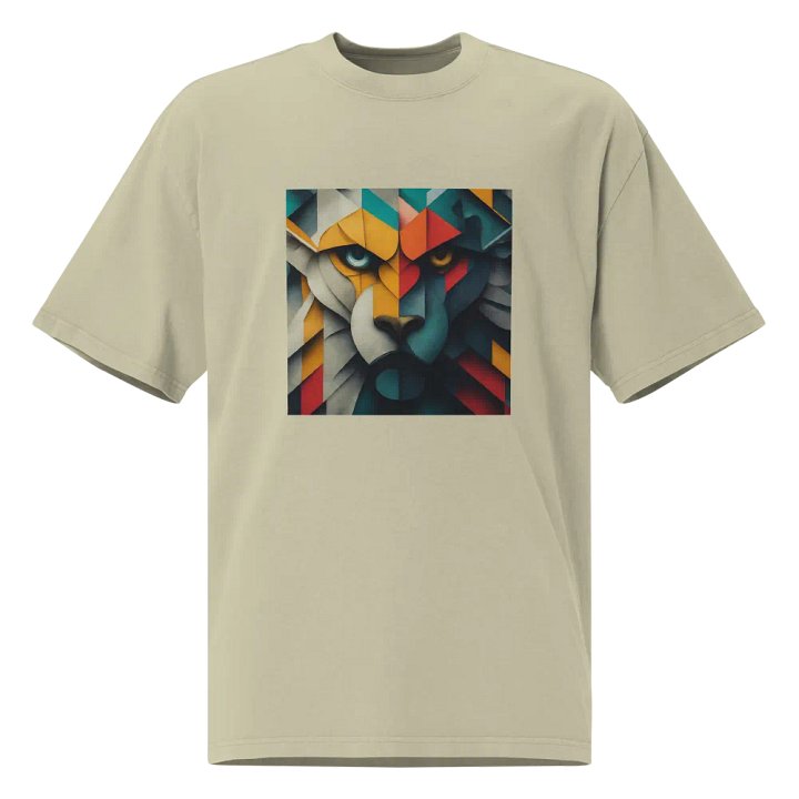 Geometric Lion Abstract T-Shirt product image (1)