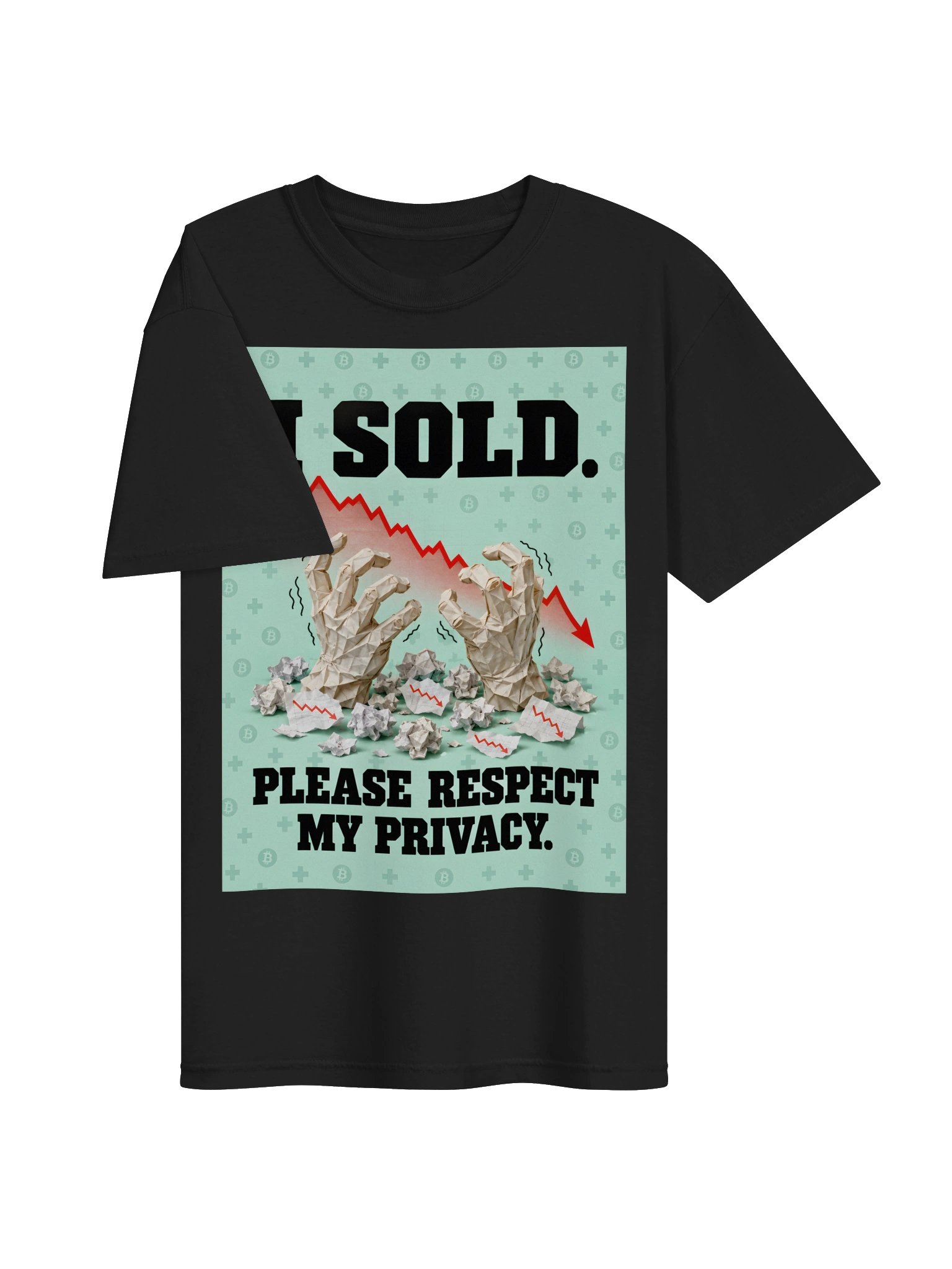 Paper Hands - I Sold — Bitcoin Halloween Statement Tee product image (3)
