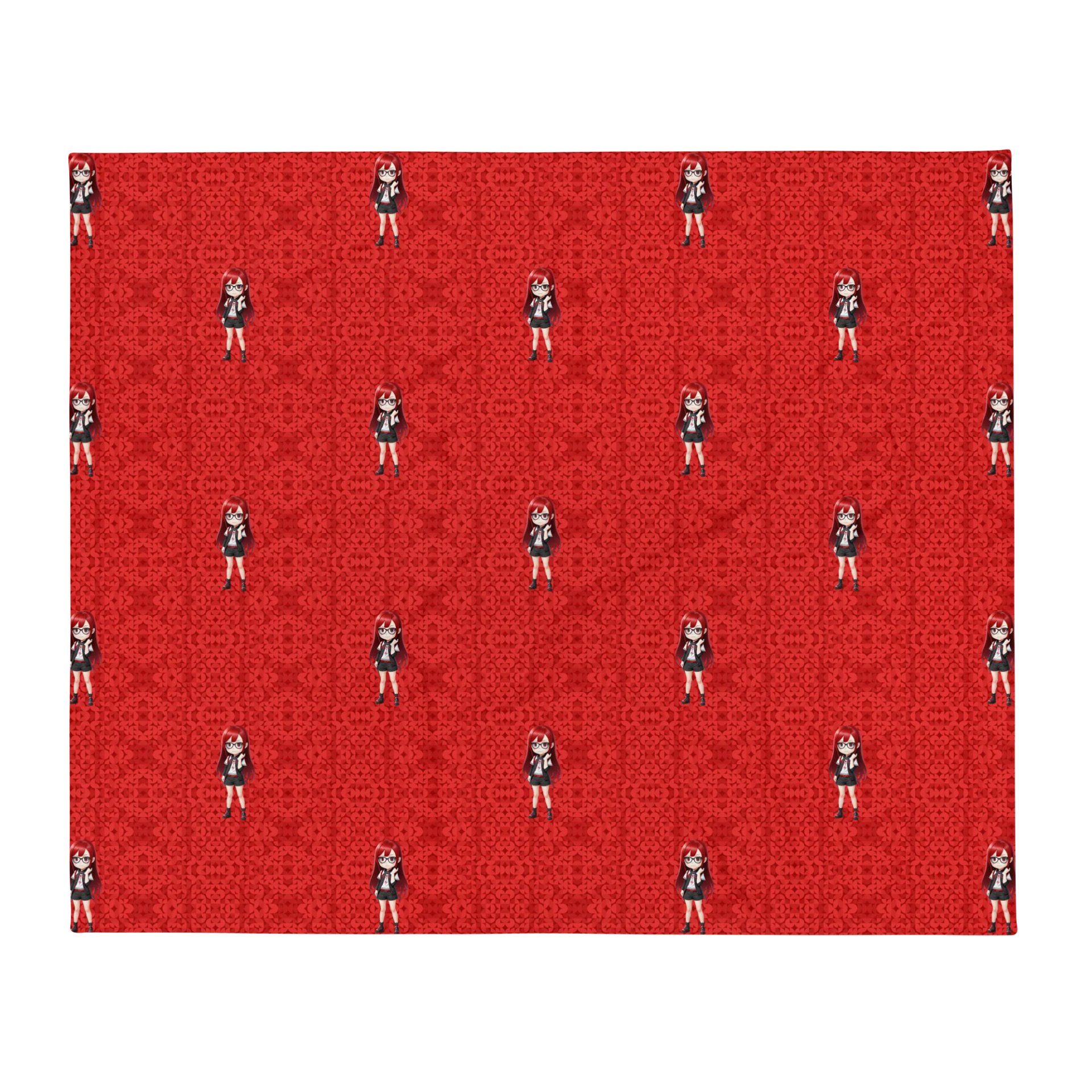 (Red CHIBI) K Throw Blanket product image (1)