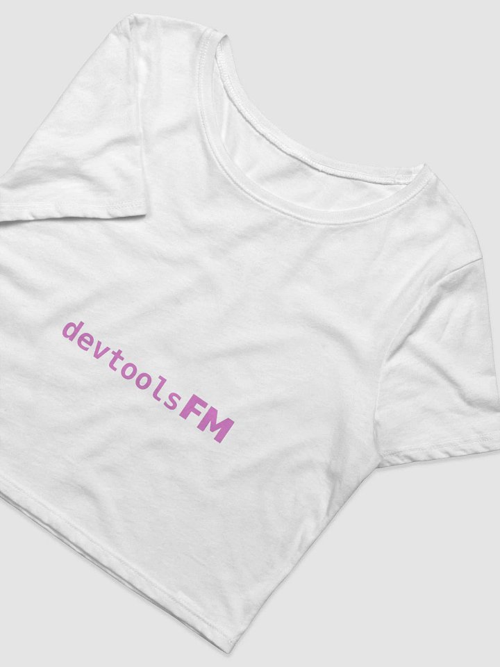 White Brand Crop Tee product image (2)
