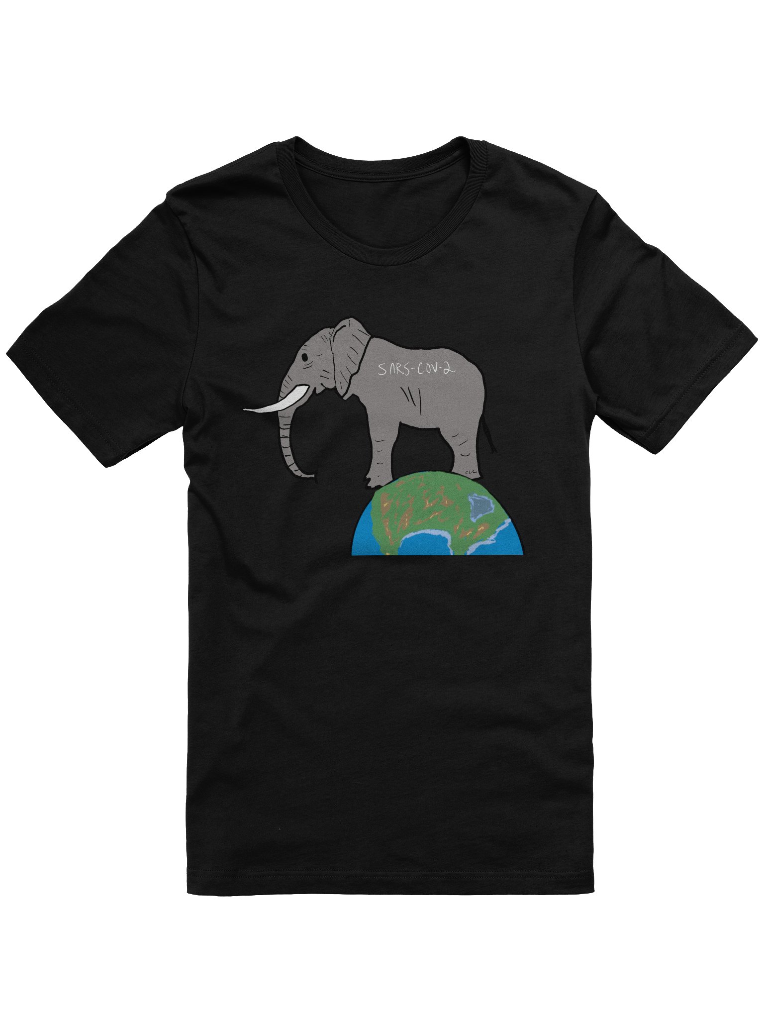 Elephant In The Room tee (covid) product image (1)
