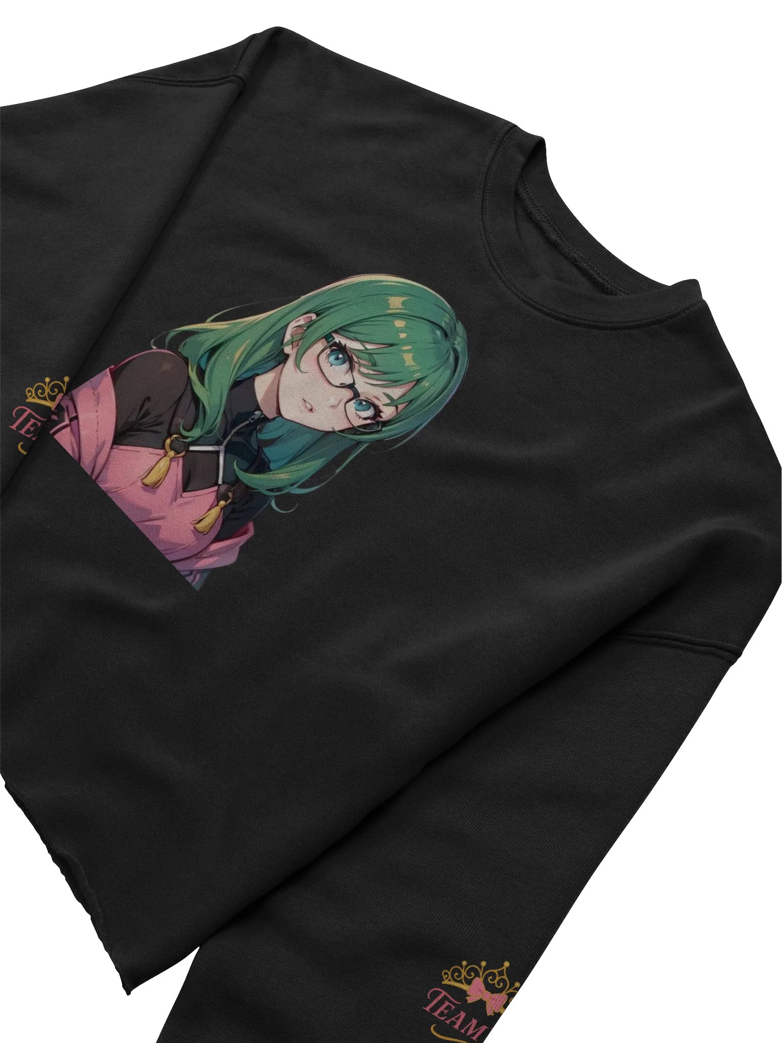 (Green WAIFU) K Crop Sweatshirt product image (5)
