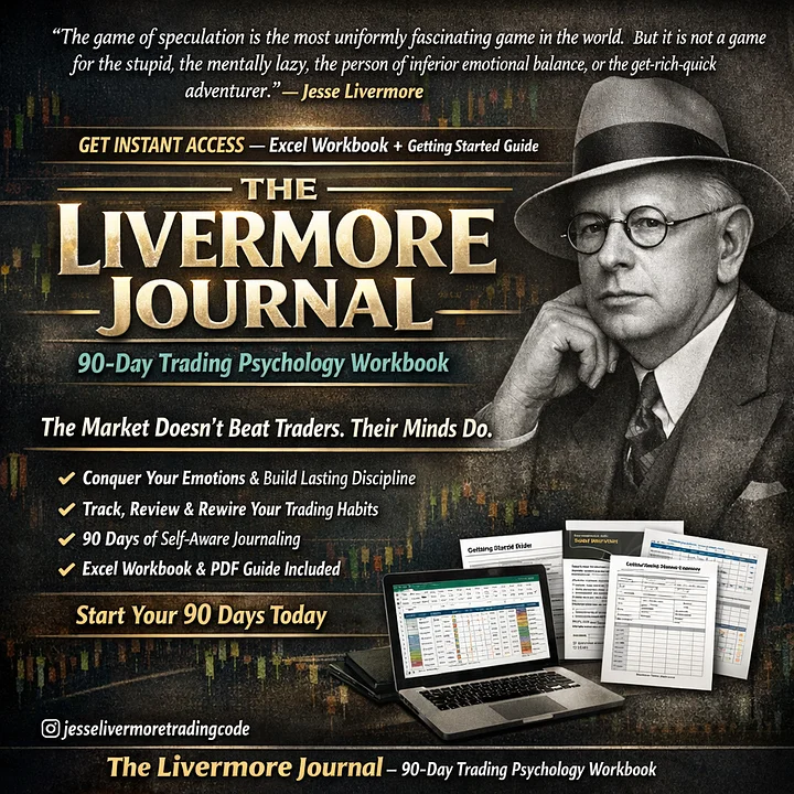 The Livermore Journal: A 90-Day Trading Psychology Workbook product image (1)
