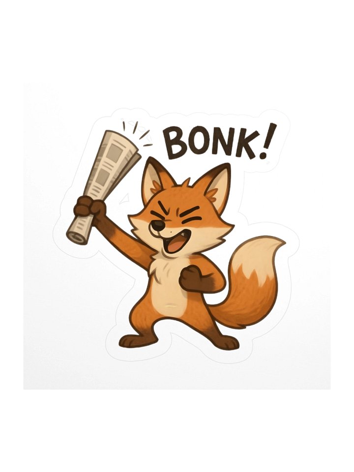 "BONK!" ~ Fox | Decal product image (1)