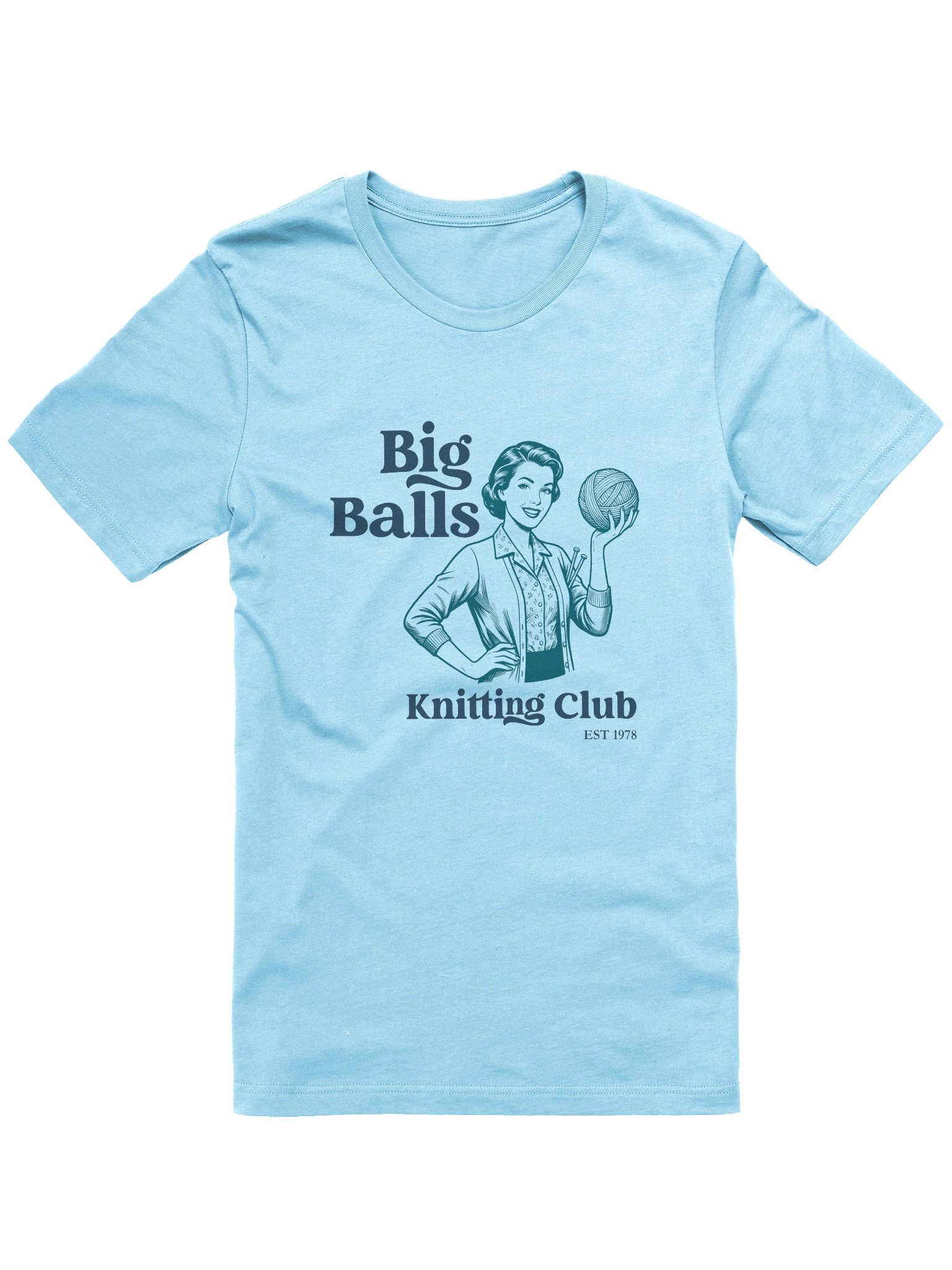 Big Balls Knitting Club Retro T‑Shirt product image (3)