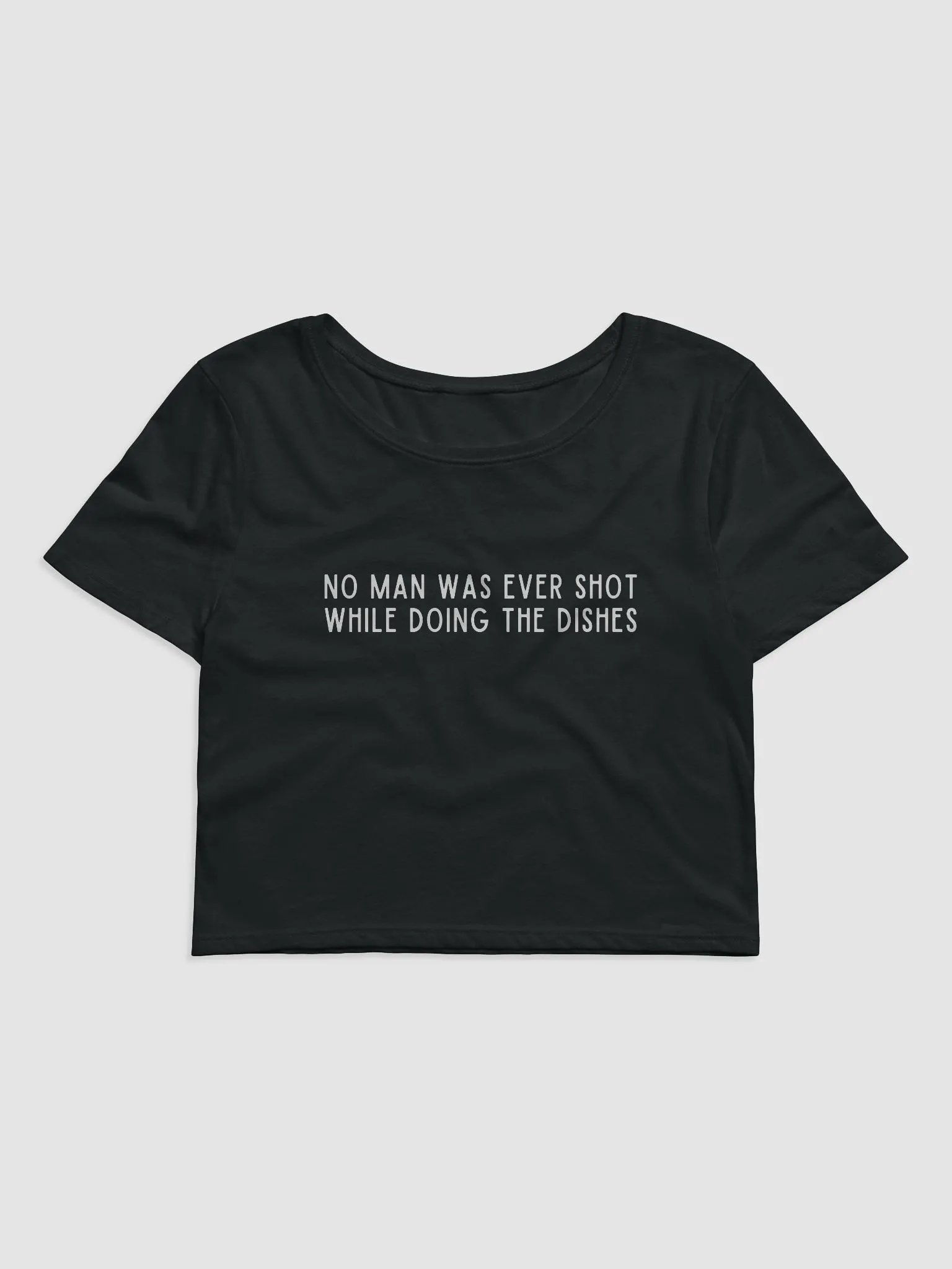 No Man Was Ever Shot Crop Tee product image (1)