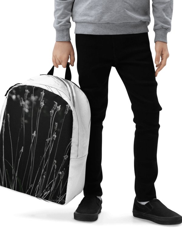 Design-backpack - Wildflowers, monochrome (Light-colored Design) product image (1)