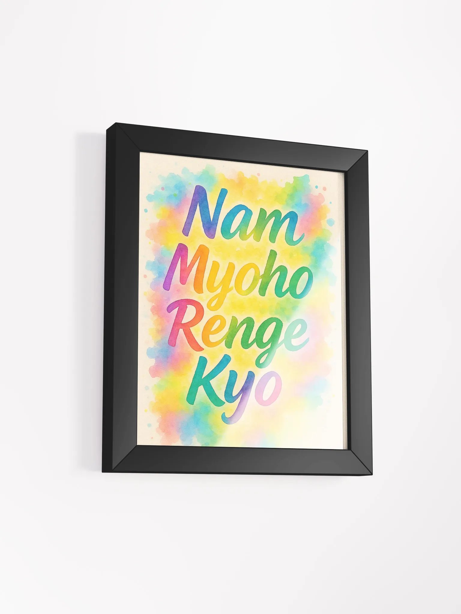 Nam Myoho Renge Kyo – Rainbow Chant Framed Poster product image (2)