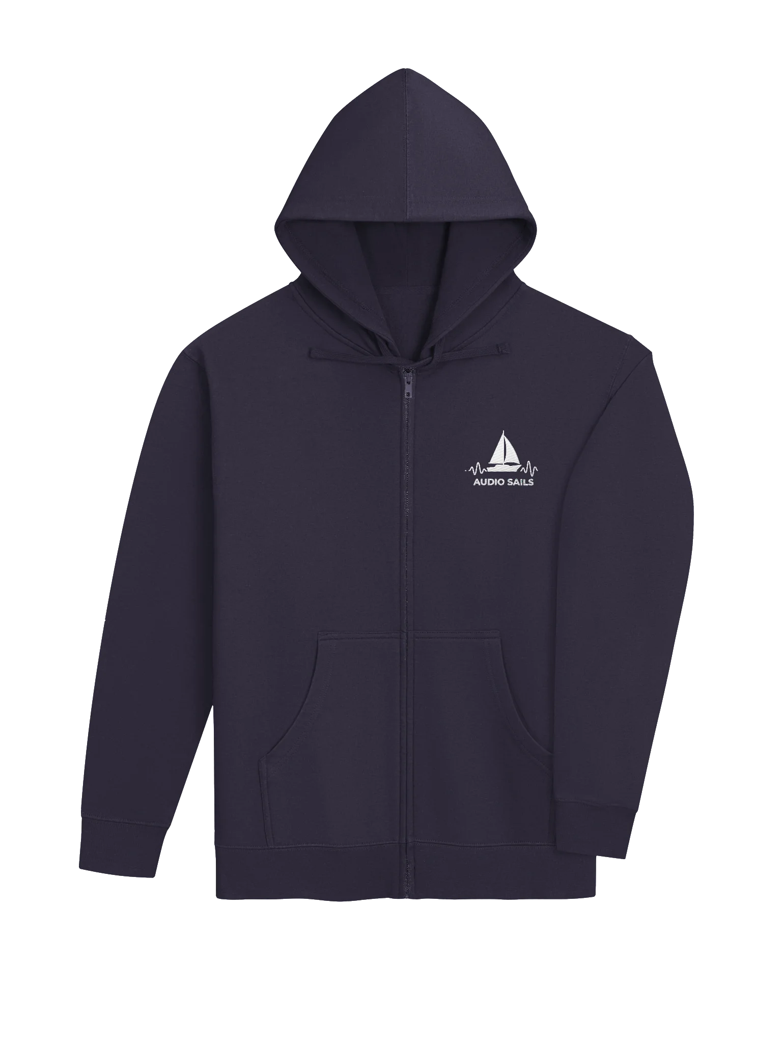 Audio Sails Reference Grade Zip Hoodie | Deep Sea Navy product image (4)