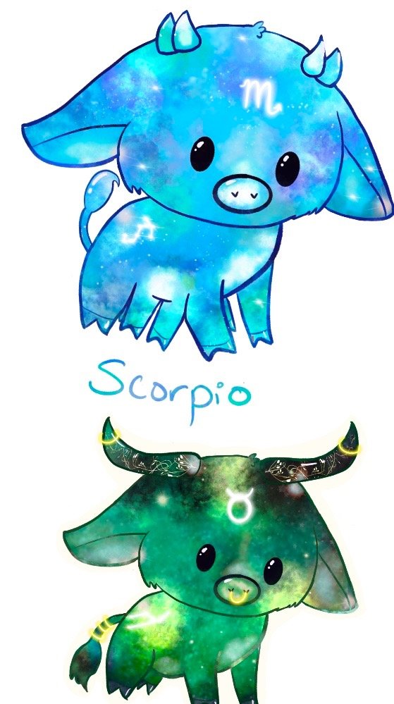 Holo scorpio cow sticker product image (1)
