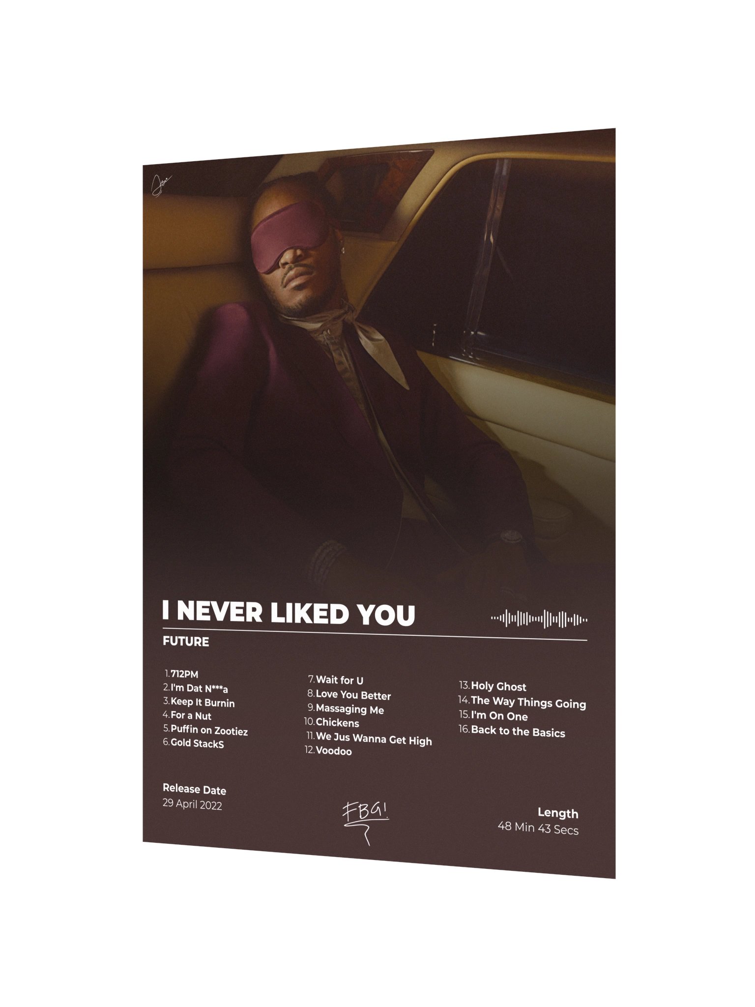 I NEVER LIKED YOU Album Poster product image (3)