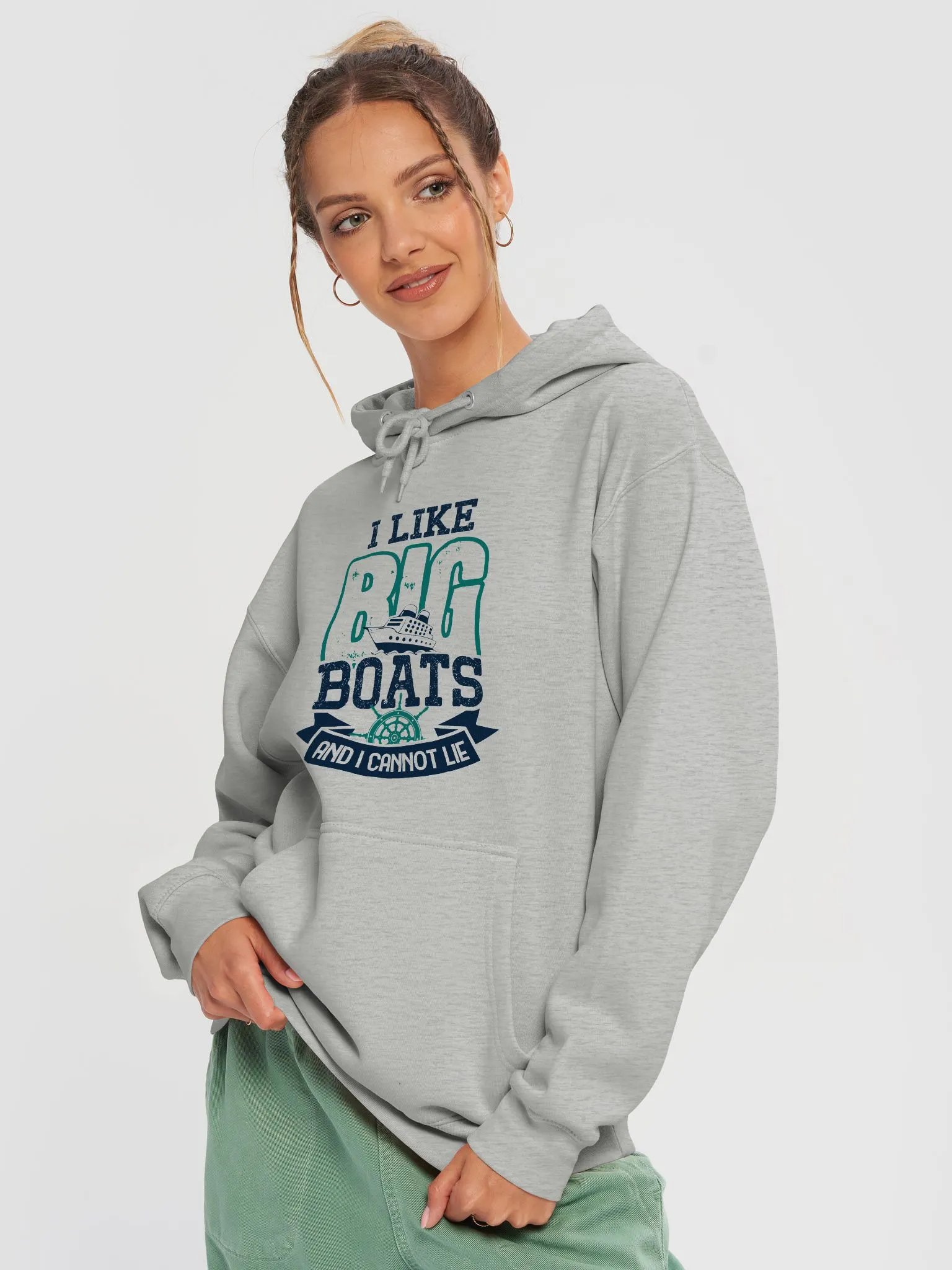 I Like Big Boats – Sailing-Themed Hoodie for Nautical Adventures product image (3)