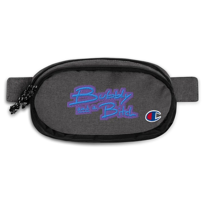Bubbly and a B (violet design) champion fanny pack product image (1)