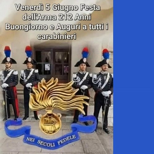 Nei secoli fedeli, oggi più che mai.🇮🇹
Oggi 5 giugno si celebra la Festa dell'Arma dei Carabinieri. Dietro ogni divisa ci son...
