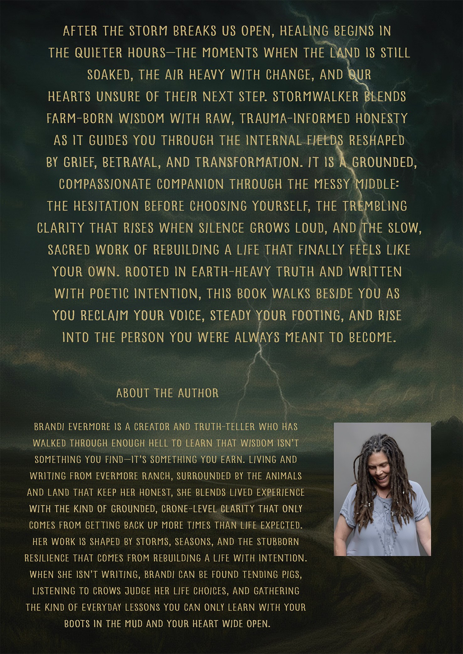 Stormwalker: The Lesson Behind the Pain Paperback ~ SIGNED ~ product image (2)