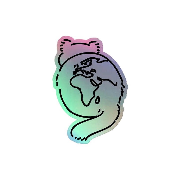 Planet Manul Africa & Europe - Holo Sticker product image (2)