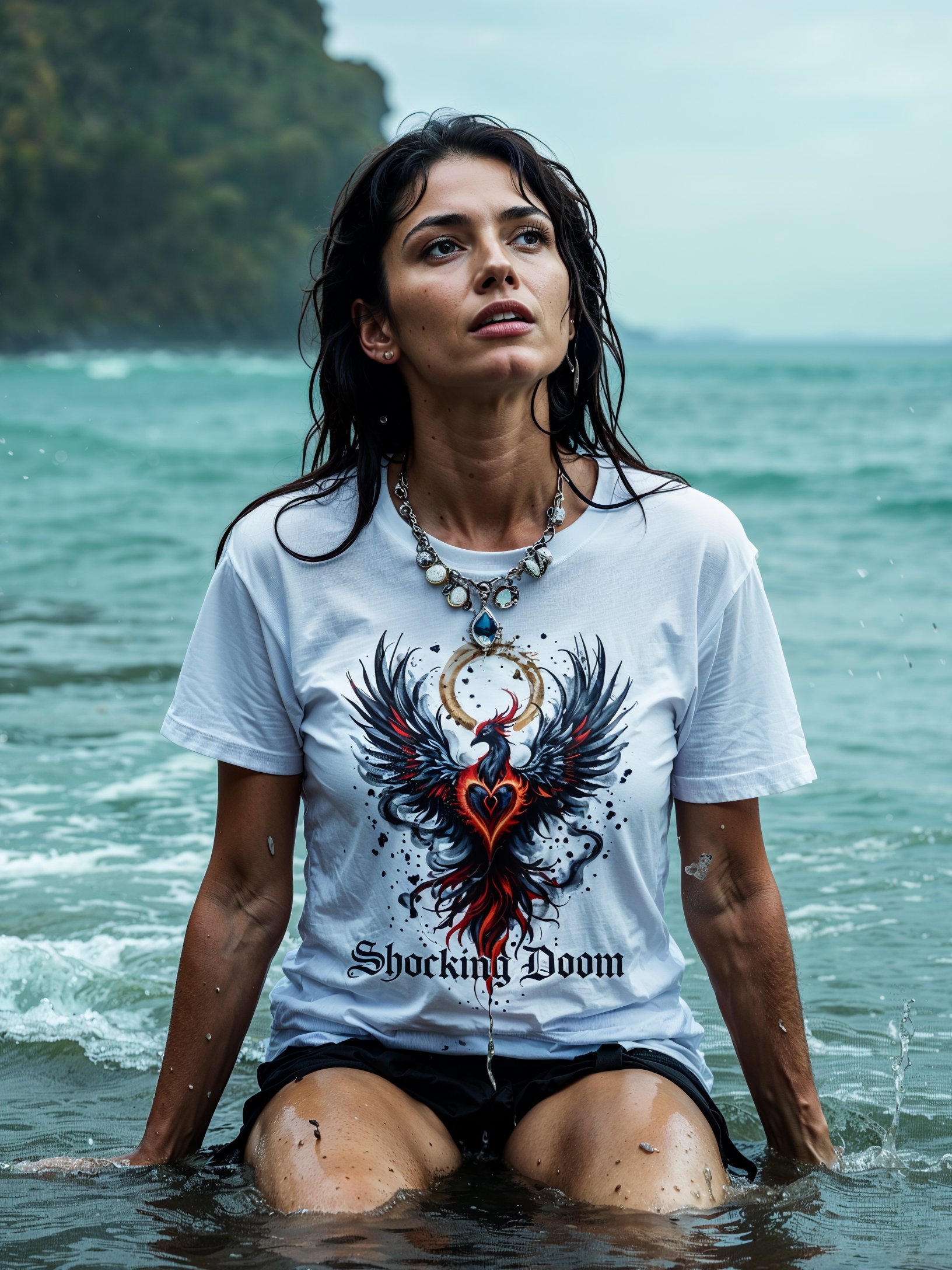 Heart of the Phoenix | Graphic T-Shirt | Mythical Graphic Tee | Soft Cotton Shirt product image (9)