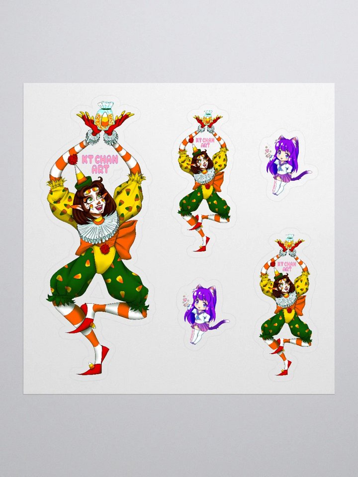 Candy Corn Jester Stickers product image (2)