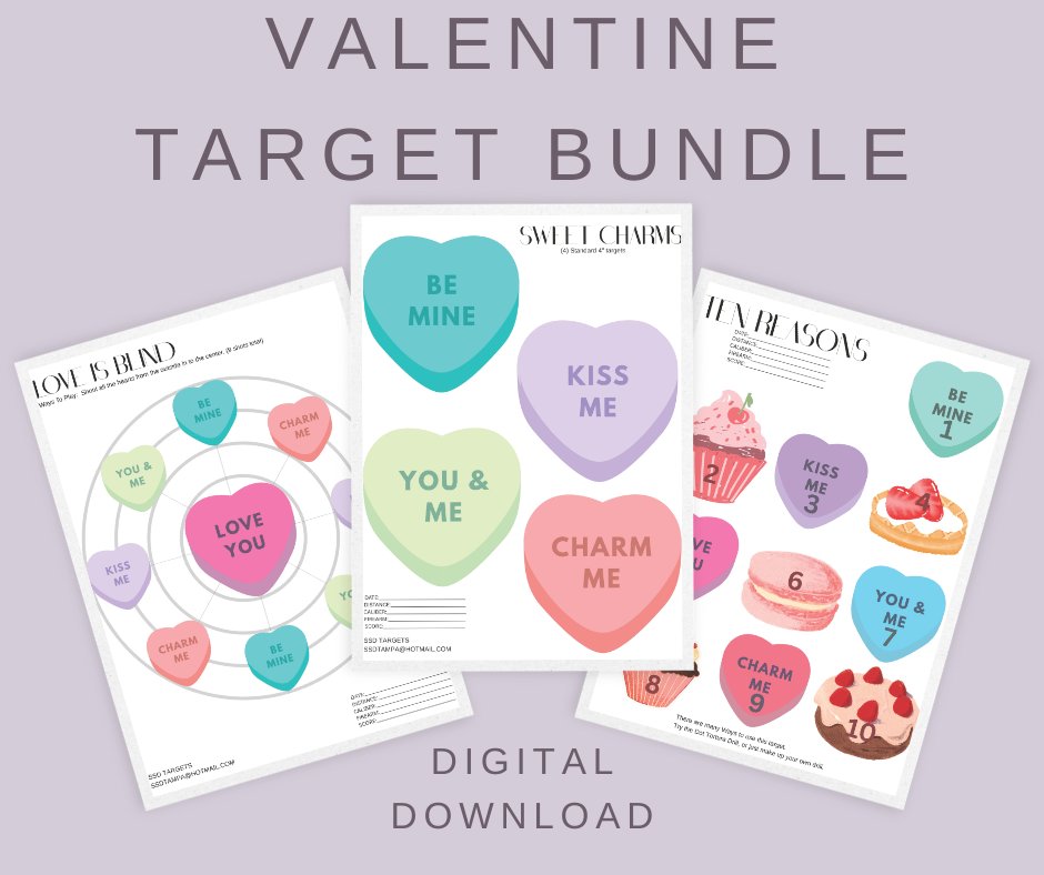 Valentine Target Bundle (Printable Download) product image (1)