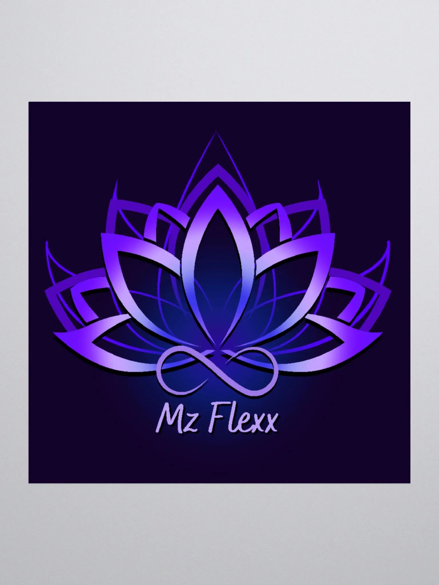 Mz Flexx Purple KissCut Sticker product image (1)