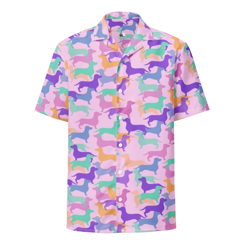 Pastel Hughie Camo Hawaiian Shirt product image (5)