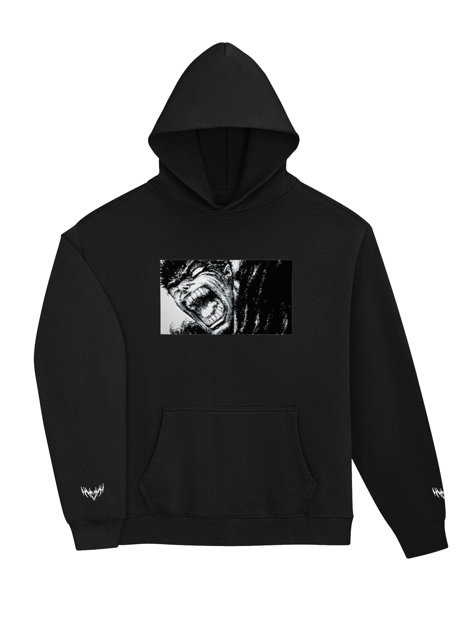 🌘 SC x BERSERK // COLLAB | BLACK-SWORDSMAN PREMIUM STREETWEAR HOODIE product image (3)