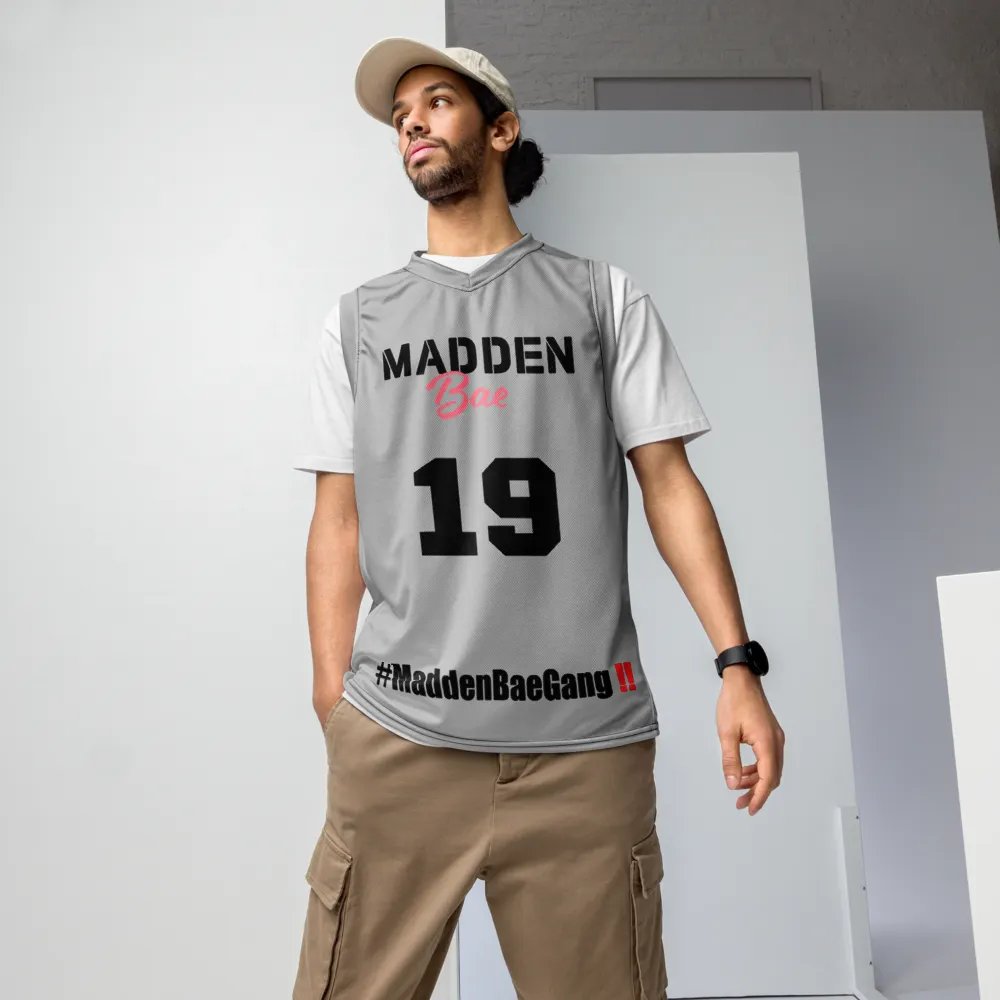 Madden Bae Jersey 👨‍🎨 (Gray + Black Logo) product image (3)