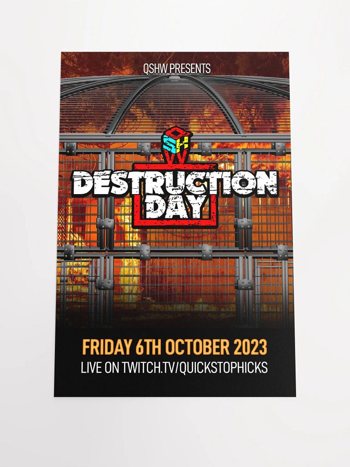 QSHW DESTRUCTION DAY COMMEMORATIVE POSTER product image (1)