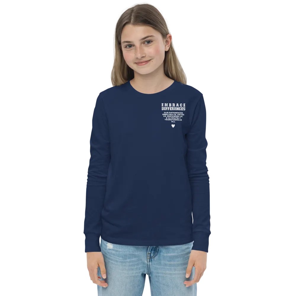 Embrace Differences Long Sleeve Youth T-shirt product image (15)