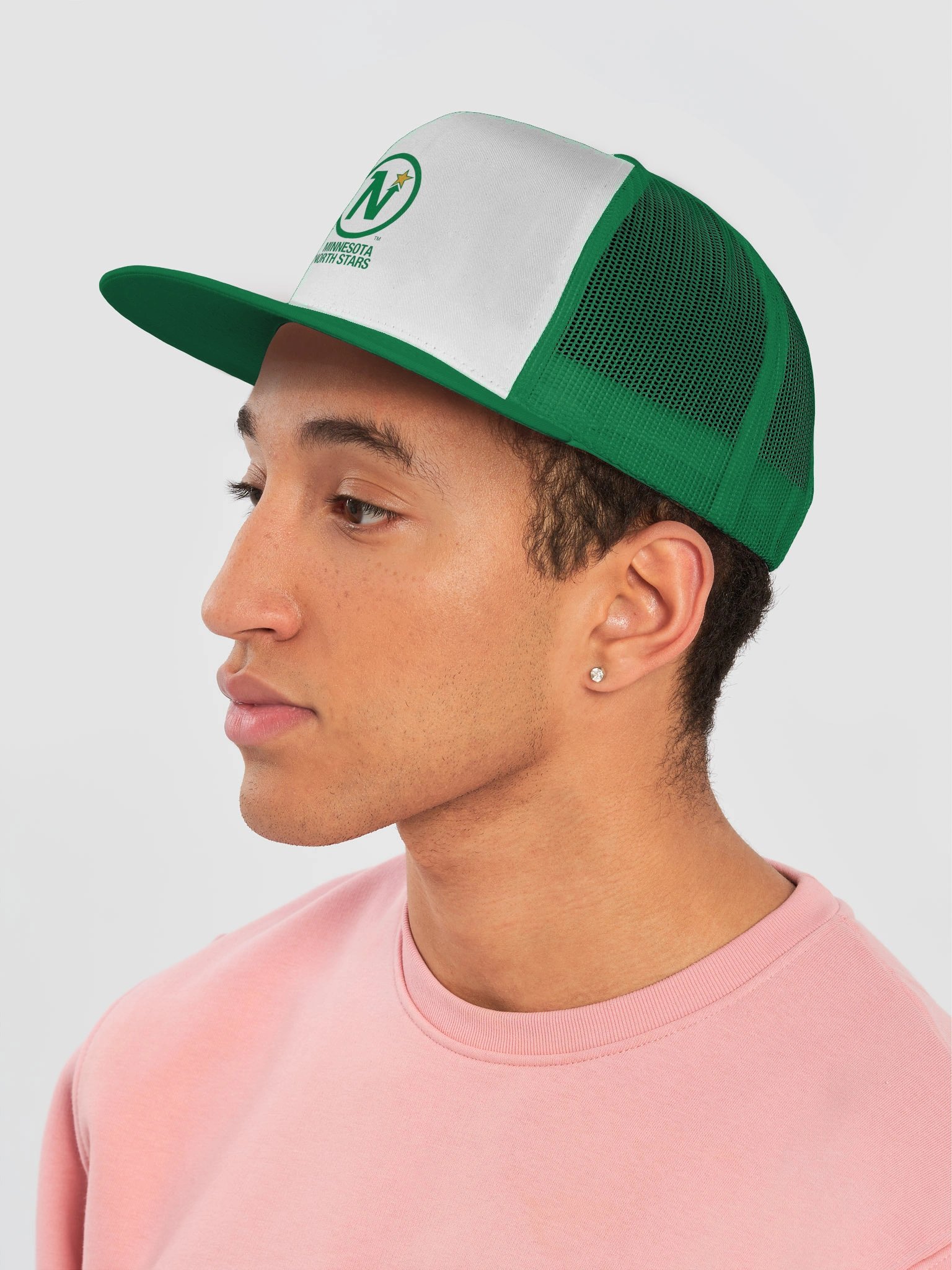 Minnesota North Stars Circle Logo Trucker Cap product image (8)