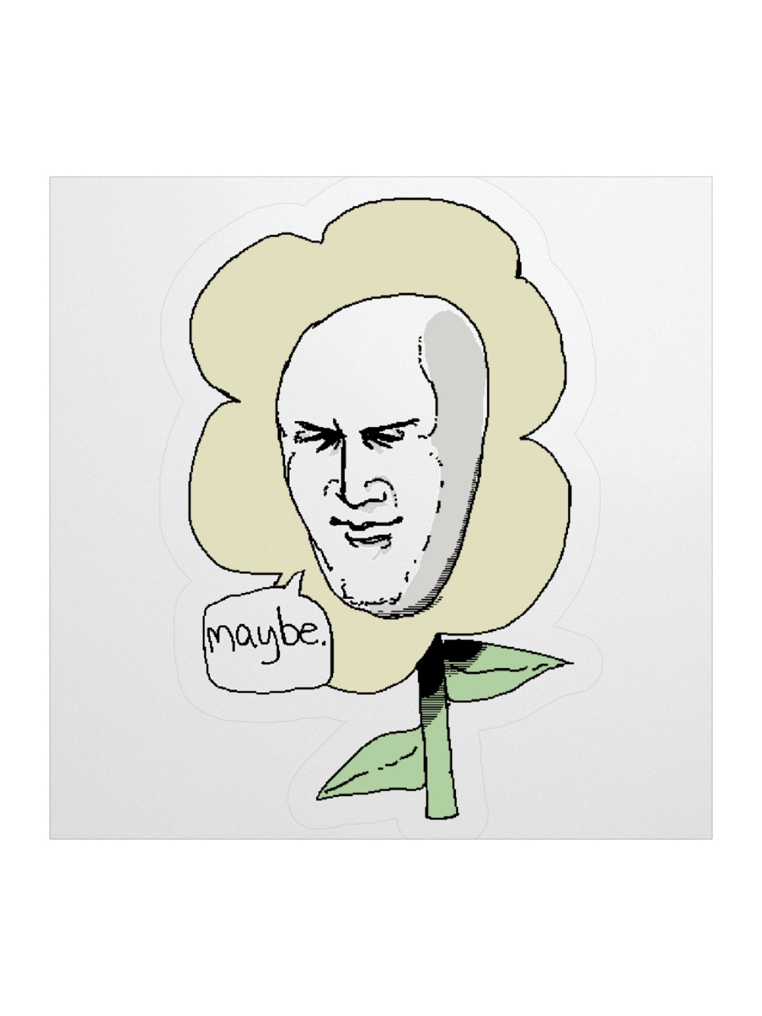 Maybe Flower Sticker product image (2)