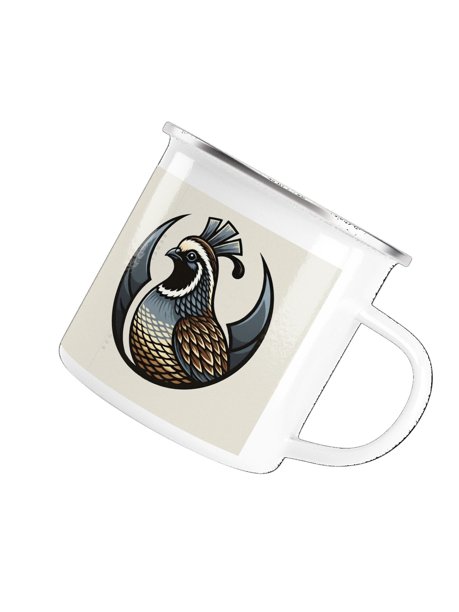 RebelQuail Crest Enamel Mug product image (5)