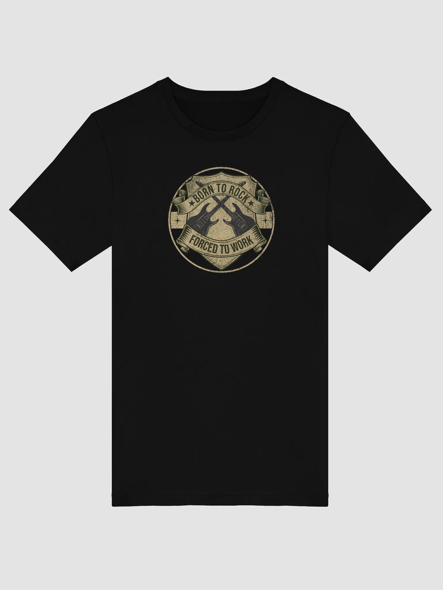Born To Rock Forced To Work T-Shirt product image (3)