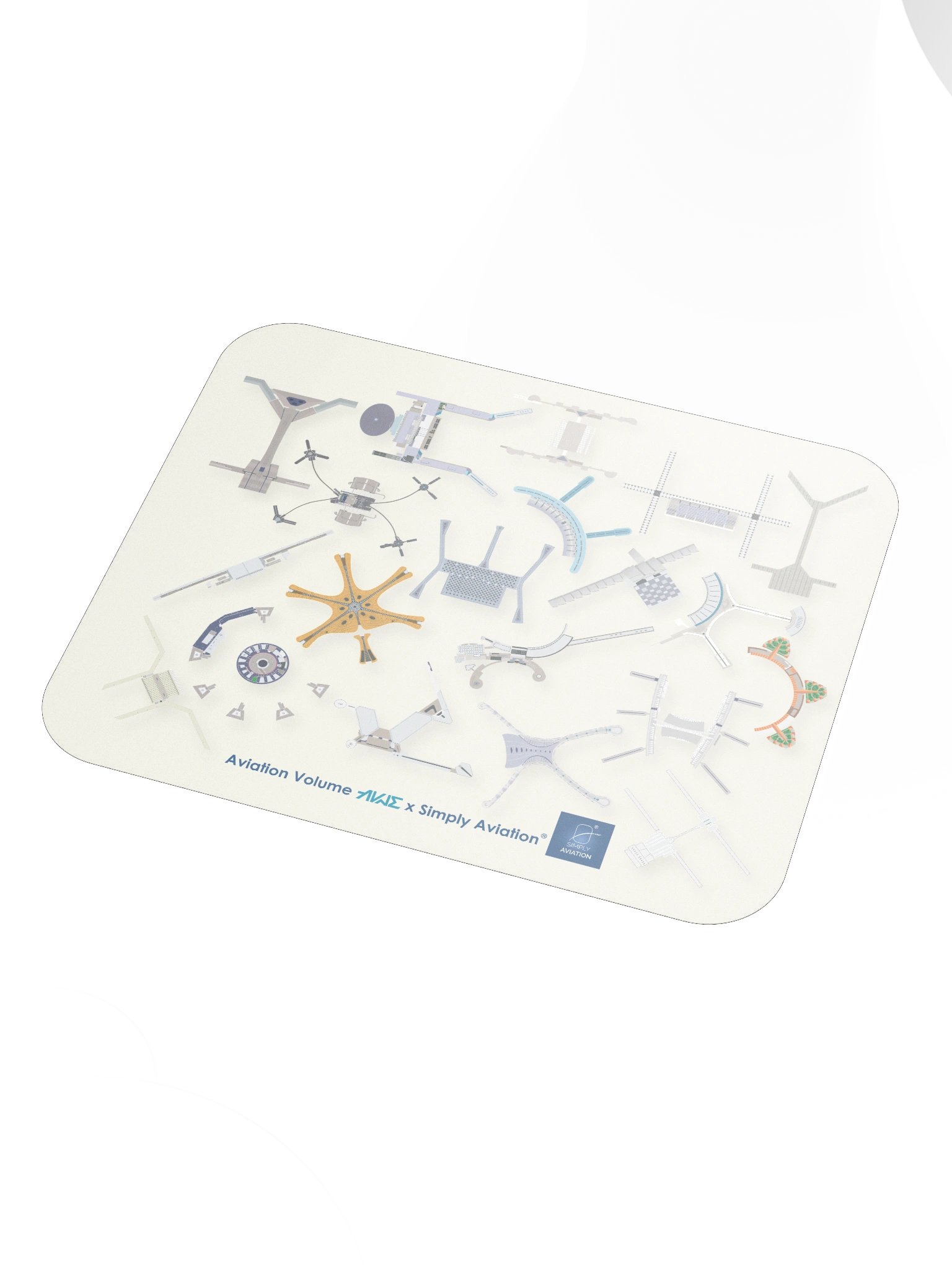 Airport Terminals - Mouse Pad Beige product image (3)