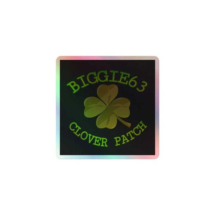 Lucky Clover Holographic Sticker Set product image (1)
