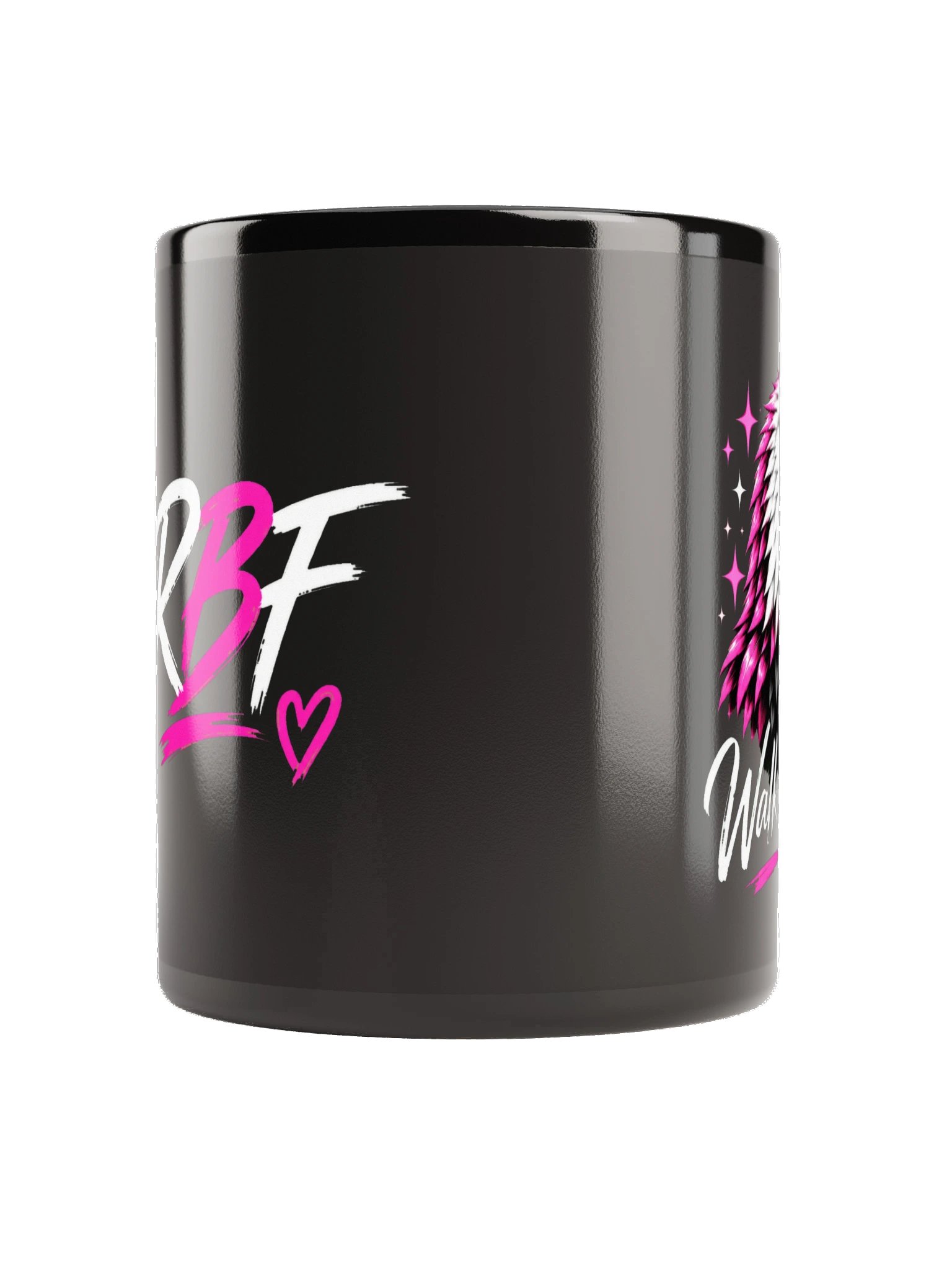 Walk by Faith Pink Eagle & RBF Black Mug product image (8)