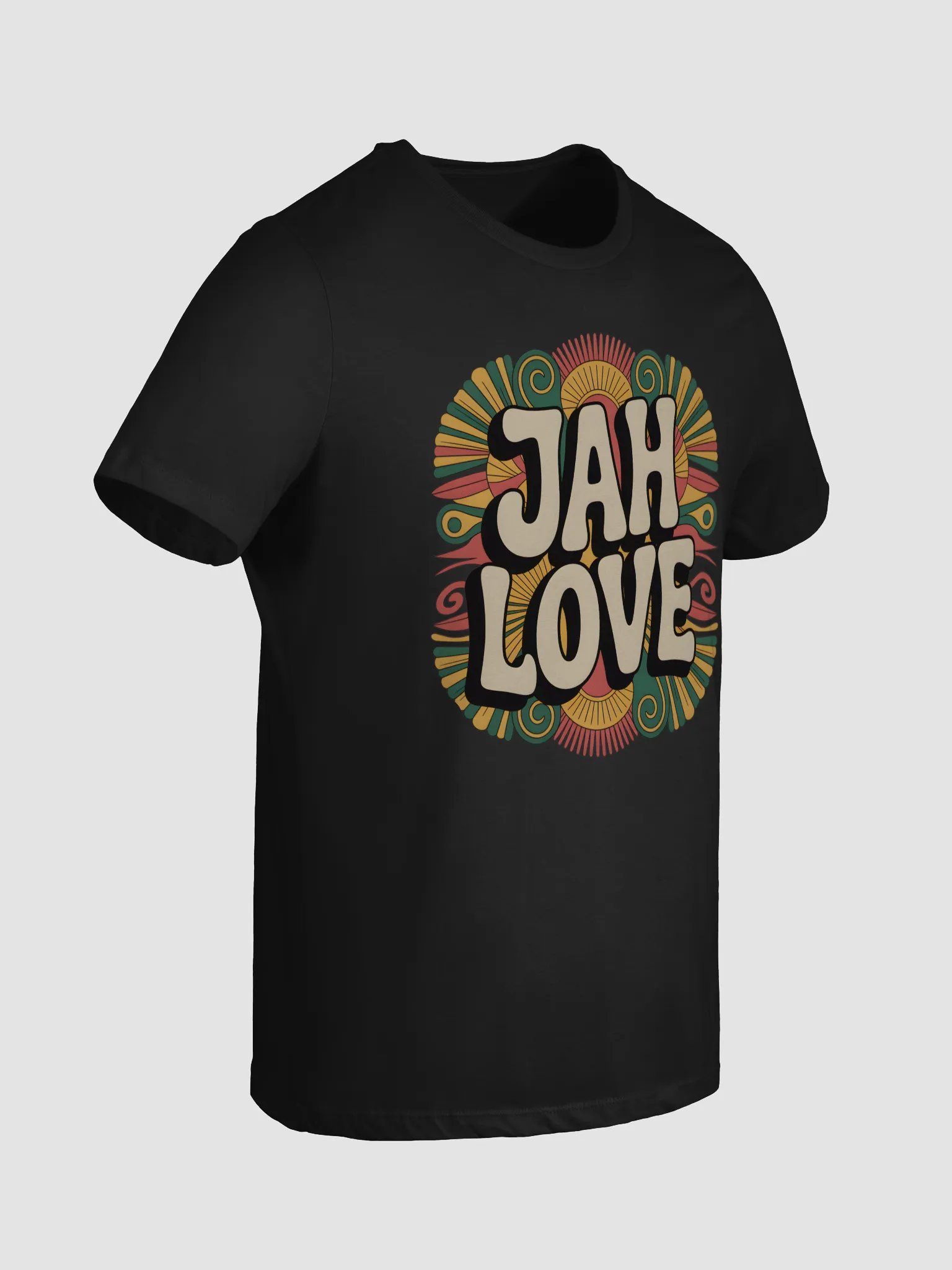 JAH LOVE Retro Psychedelic Women's T-Shirt product image (2)