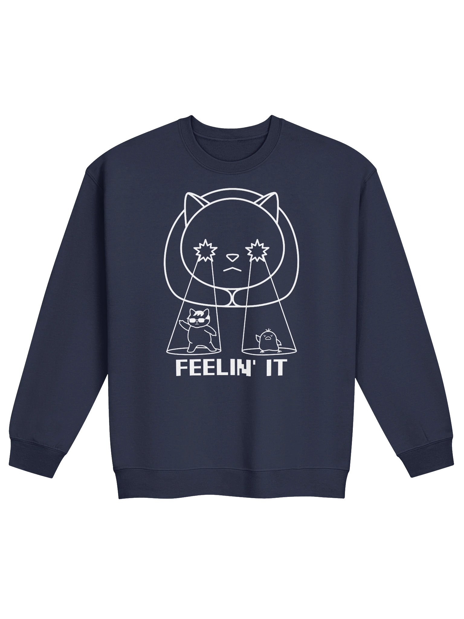 Goromi the Cat in Wig (Surreally Spotlighted Dancing) - Unisex Adult Sweatshirt product image (1)