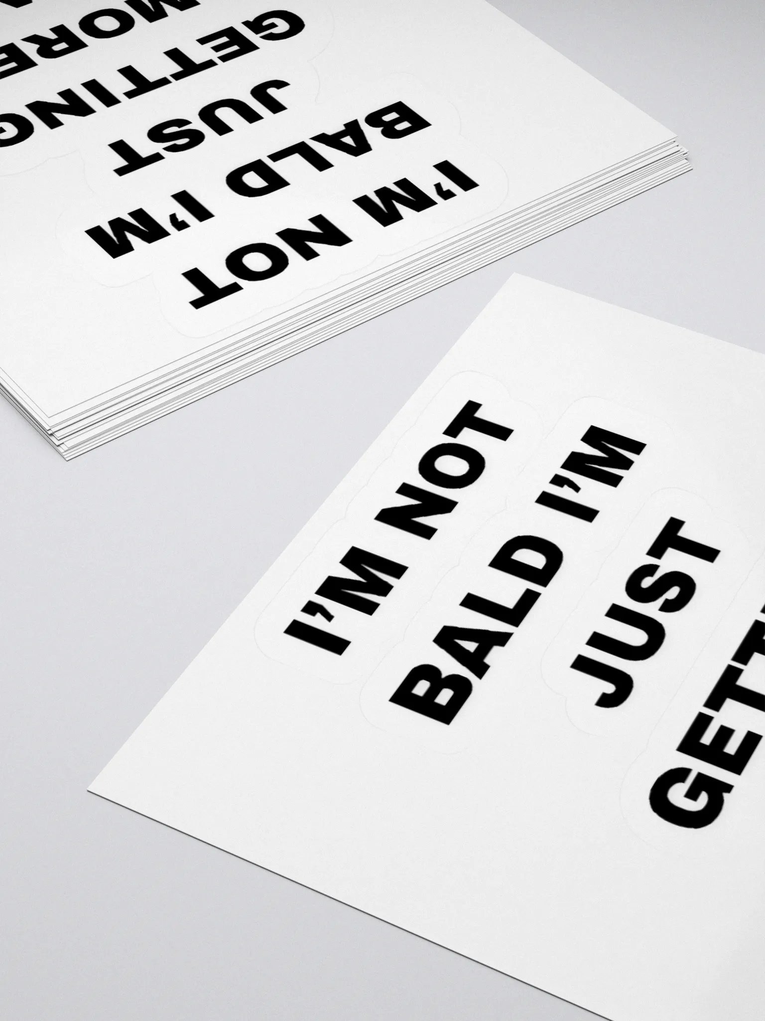 I'm Not Bald I'm Just Getting More Head Sticker product image (4)