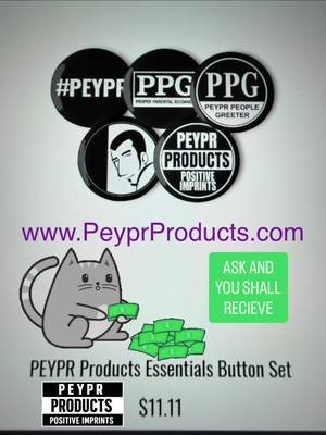 BEST BUTTONS EVER! Let’s change the world one pins sign at a time #PEYPR #PositiveImprints #ProcureProducePlayback #FuhlluhThePeyprTrail #OnePoundSignAtATime@user6390896790246 