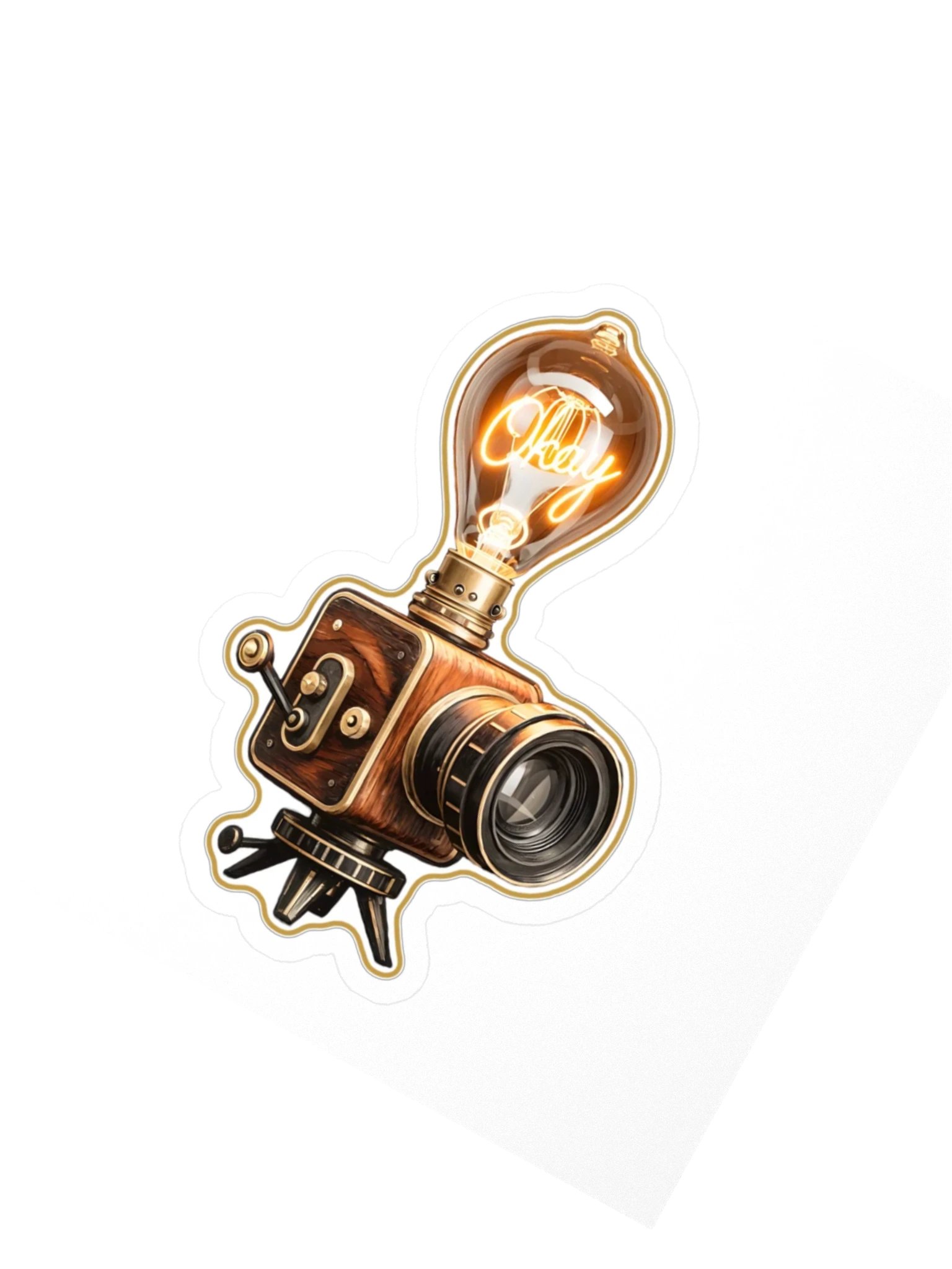 The Brass Veil — Okay Ideas Camera Sticker product image (2)
