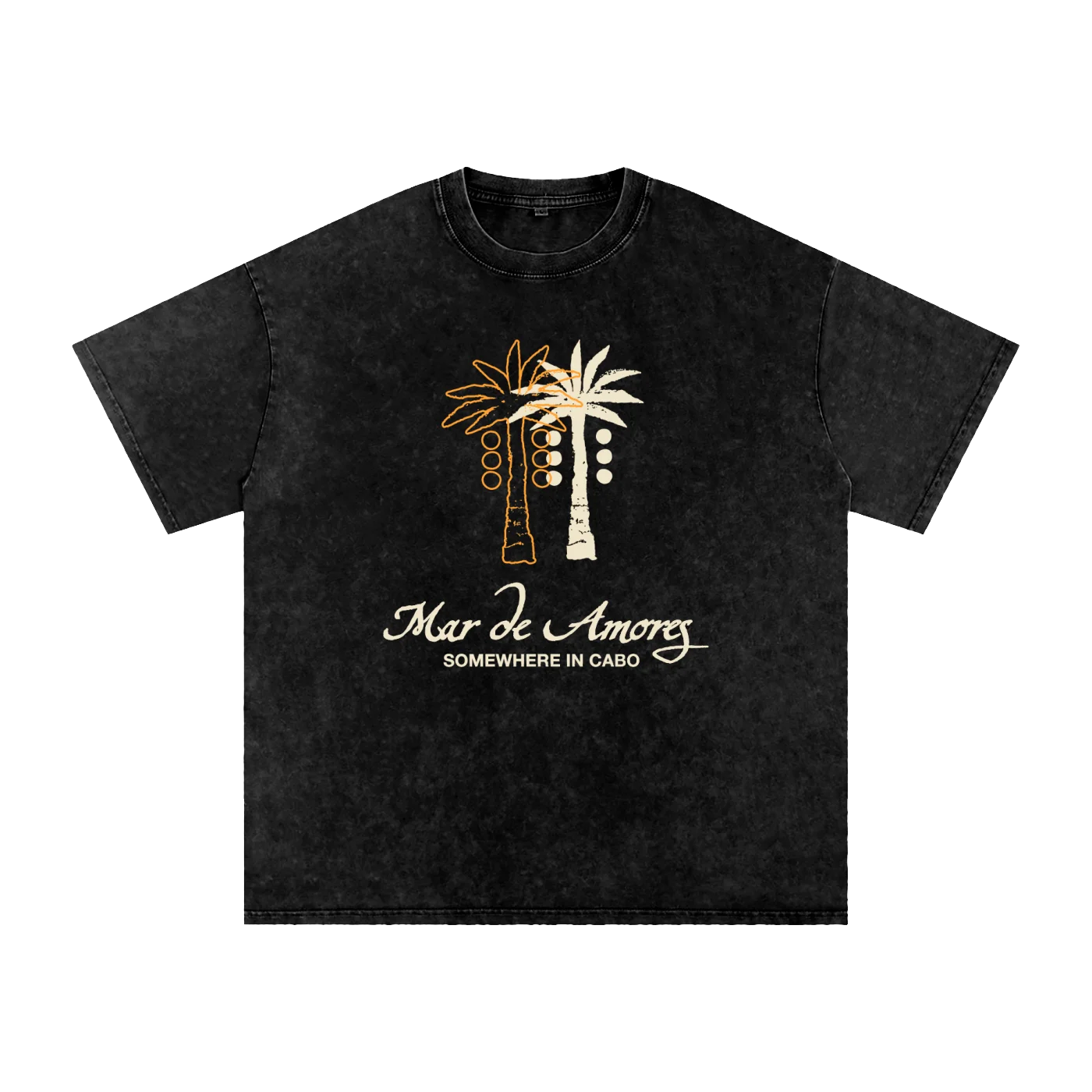 Mar de Amores Acid Wash Oversize T-Shirt product image (1)