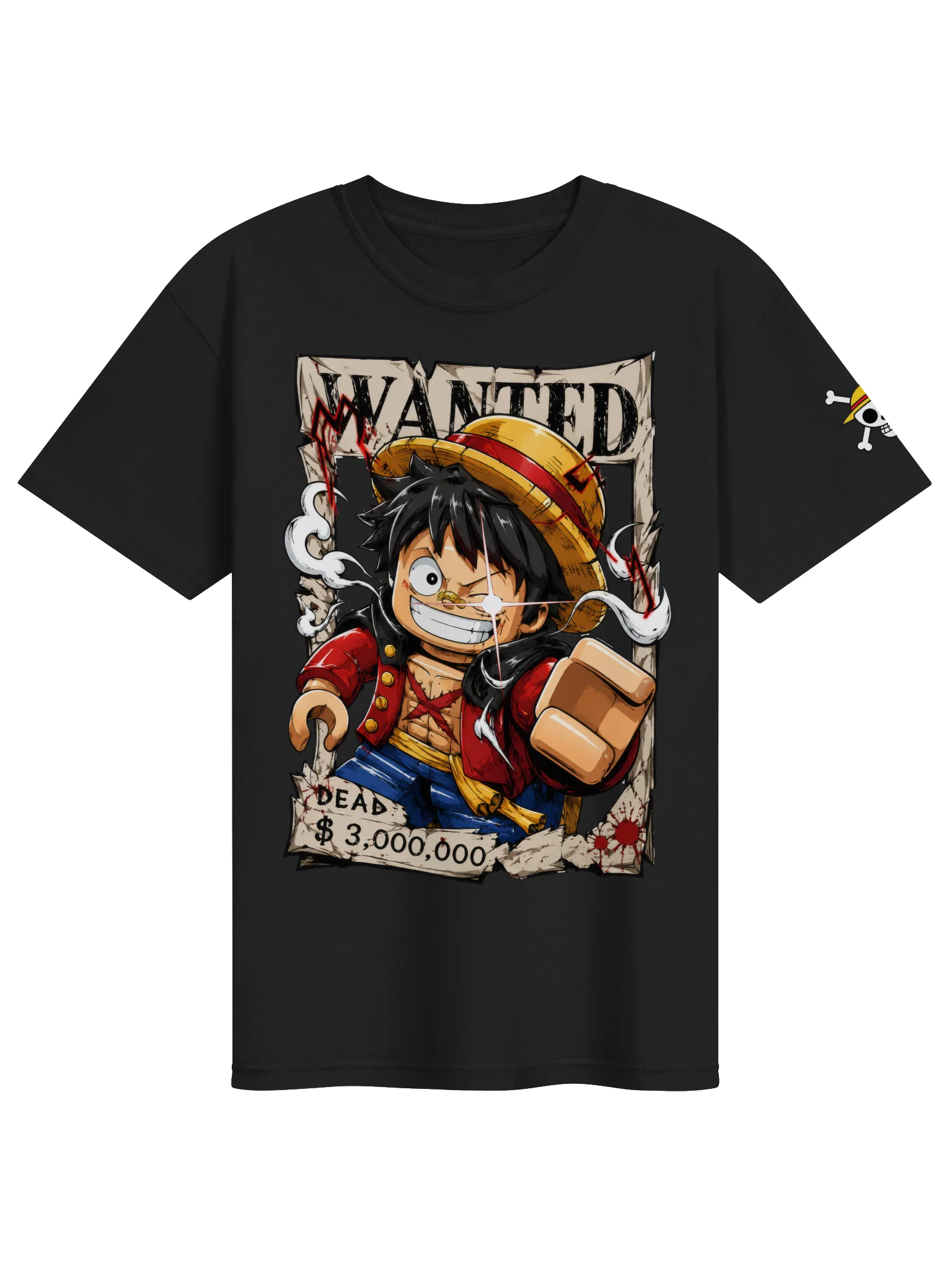 Wanted Pirate Anime Poster Lego-Style Tee product image (1)