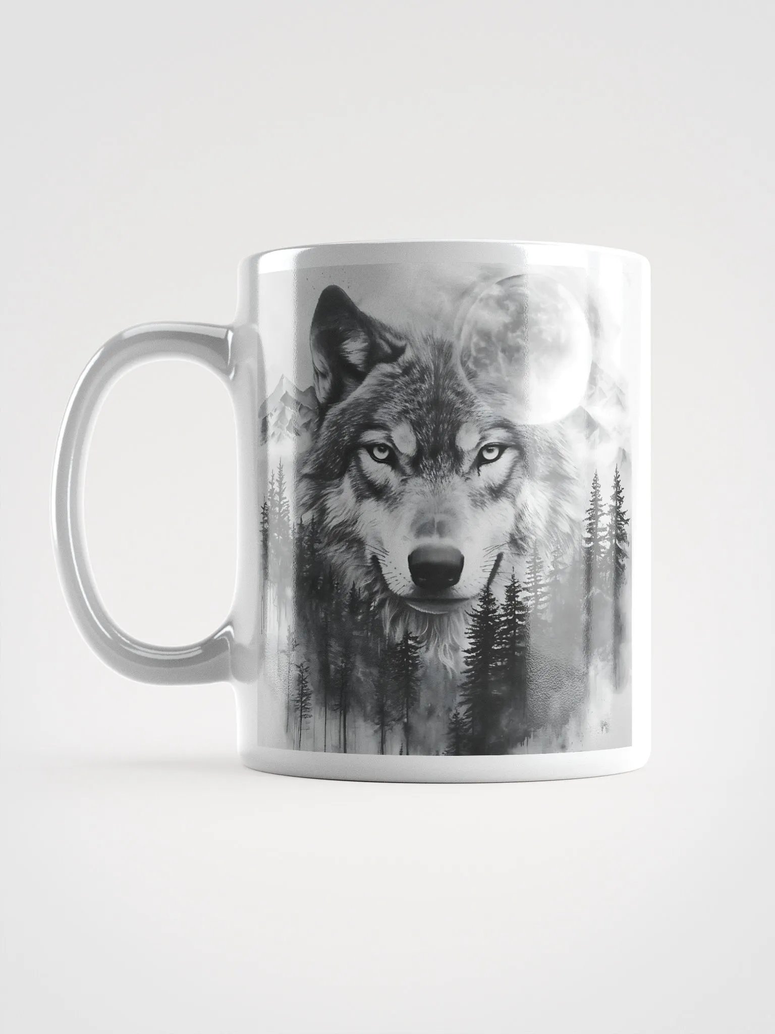 Mystical Wolf Reflection Mug product image (6)