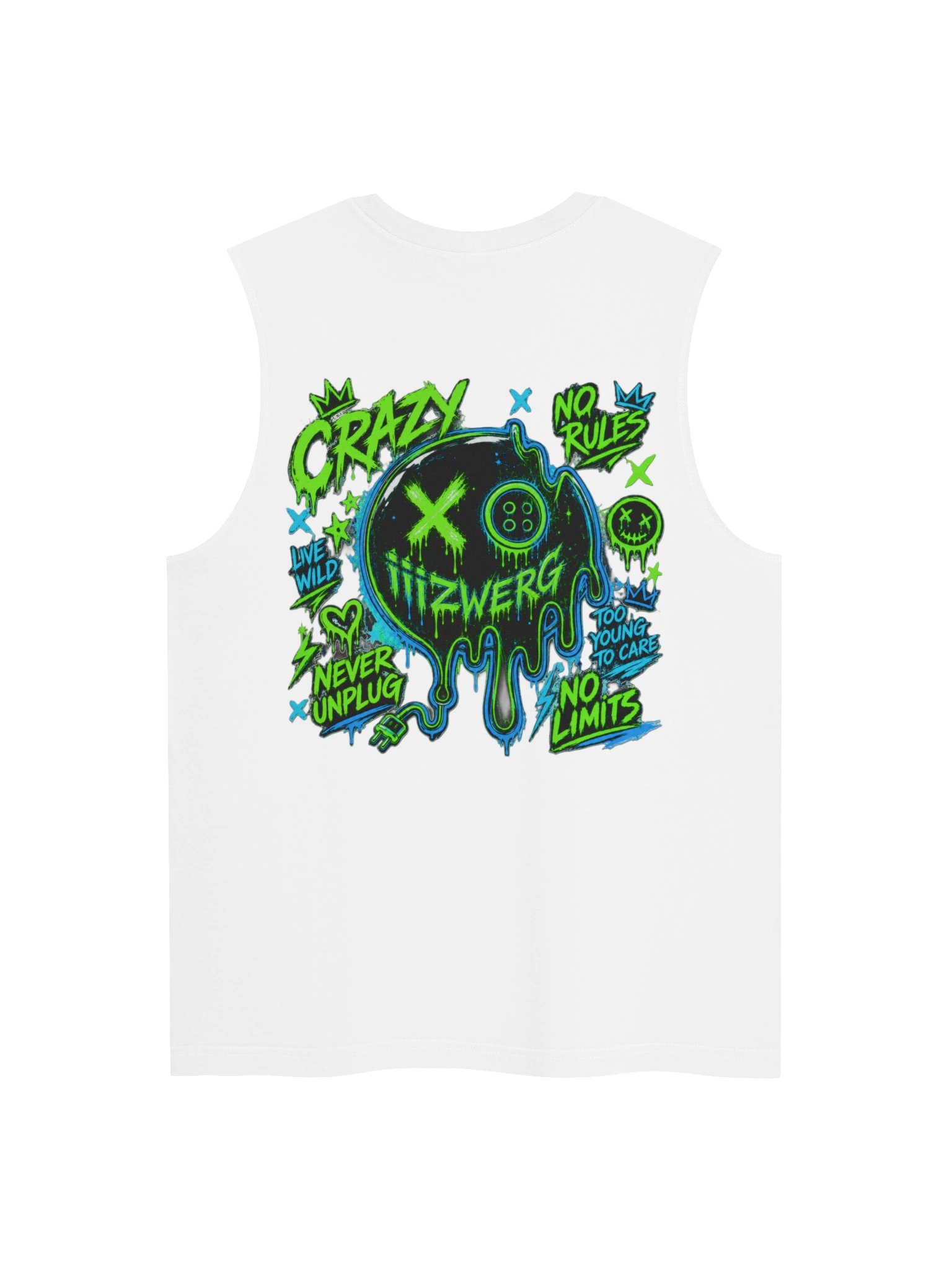 Melted Chaos Muscle Shirt GREEN product image (1)