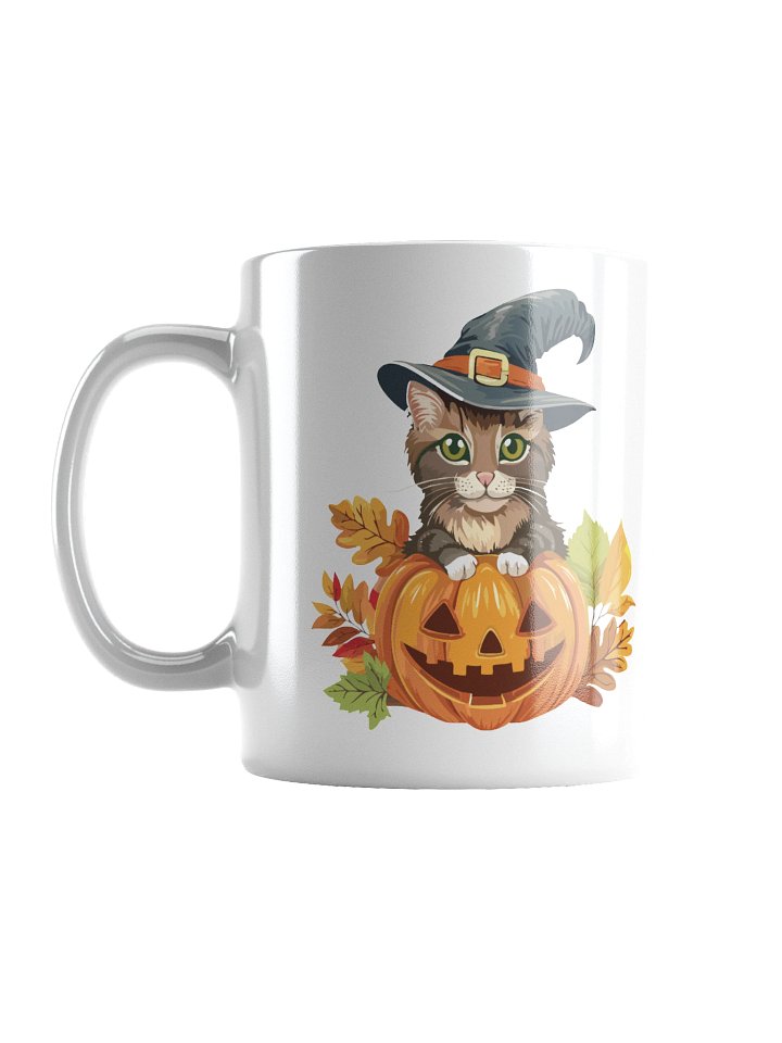 Powered by Coffee & Cat Magic” Halloween Mug product image (1)